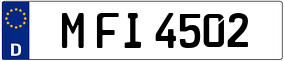 Trailer License Plate